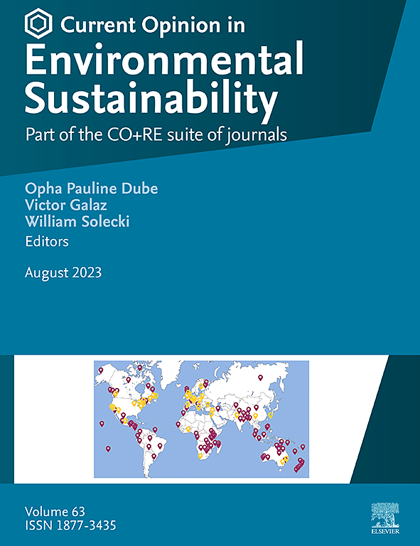 Go to journal home page - Current Opinion in Environmental Sustainability